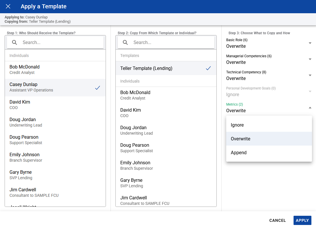Screenshot: Category counts and Ignore / Overwrite / Append options.